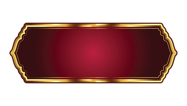 Aesthetic Golden Islamic Frame Or Text Box