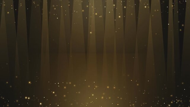 Golden Particles drifting through atmospheric forest shafts during golden hour with ethereal glow and bokeh