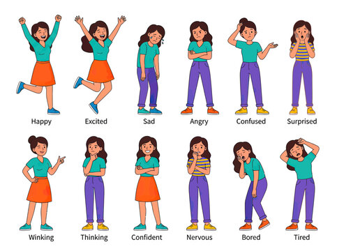 Collection of Diverse Human Emotions and Expressions