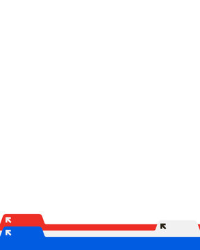 Folder tab window element 1, vector flat graphic illustration for ui and interface design