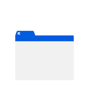 Folder tab window element 2, vector flat graphic illustration for ui and interface design