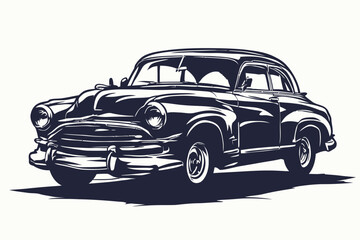 Naklejka premium Luxury Classic Automobile Logo Vector Illustration