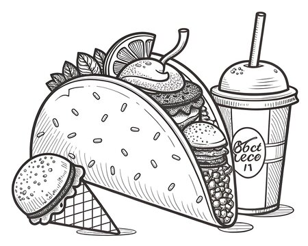 Delicious burrito with drink and lime on a plate