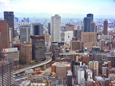 City Skyline View of OSAKA Japan