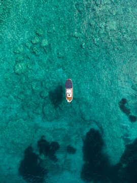 Boat in the sea, summer sunny day