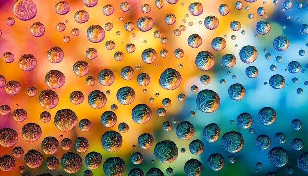 colorful floating bubbles background