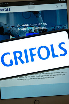 Grifols corporate brand on mobile communication devices
