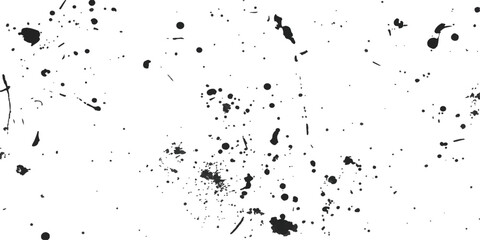 Fototapeta premium Black Ink Splat Background with Grunge Paint Splash, Liquid Splatter, Spray Drops, Dirty Texture, Stain, Abstract Artistic Pattern and Decorative Frame Design