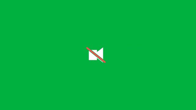 Unmute speaker icon animation showing sound waves with audio on text on a green screen key, perfect