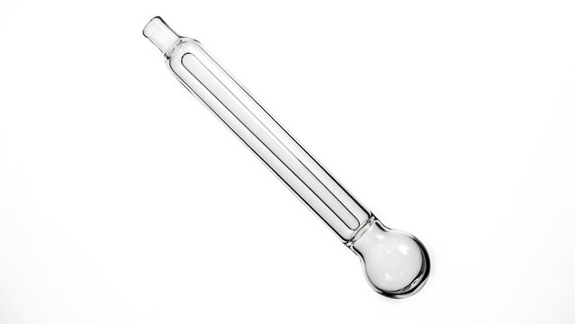 Clear glass chemical pipette for laboratory testing with laboratory chemistry research scientific equipment analysis experiment pharmaceutical transparency instrument medicine glassware