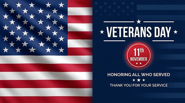 Veterans day background featuring the american flag and a patriotic message honoring those who have served our country