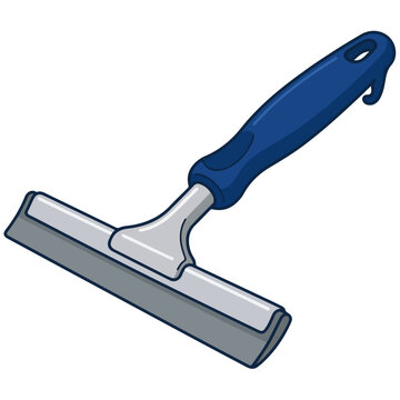 window squeegee with blue handle
