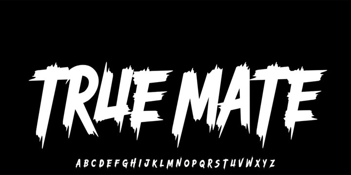 Y2k Dark Lettering tattoo vector type font and grunge style Gothic print designs of Sinner, Angel, Gothic, Love, Baby. Ghotic tattoo font concept. Rock n Roll style lettering