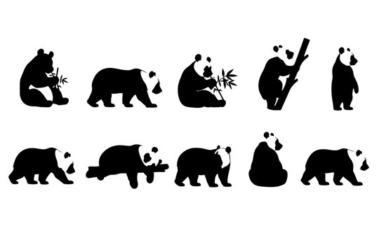 animals silhouettes vector