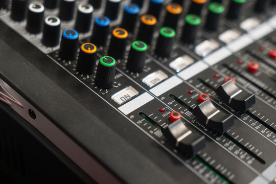 Professional Audio Mixer with Multiple Controls