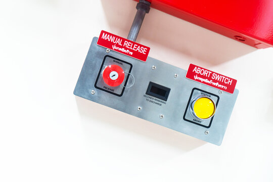 Emergency Control Panel with Manual Release and Abort Switch