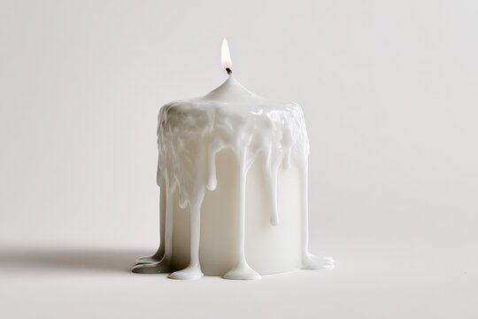 Uneven candle texture photographed in minimalist studio style illustrating flawed beauty and authenticity.