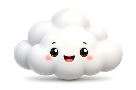a smiling cloud