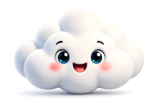 a smiling cloud