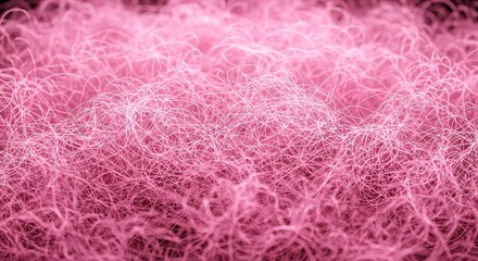 Fototapeta premium Close-up of tangled pink threads or fibers abstract