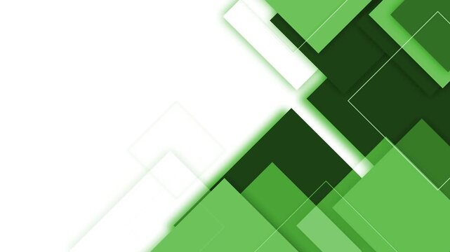 Abstract geometric shape background with overlapping rectangles diagonal shapes and soft shadows animation