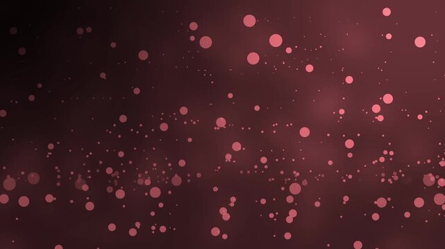 Abstract dark background with scattered glowing bokeh dots animation, depth and soft light creating a sense of motion and night atmosphere