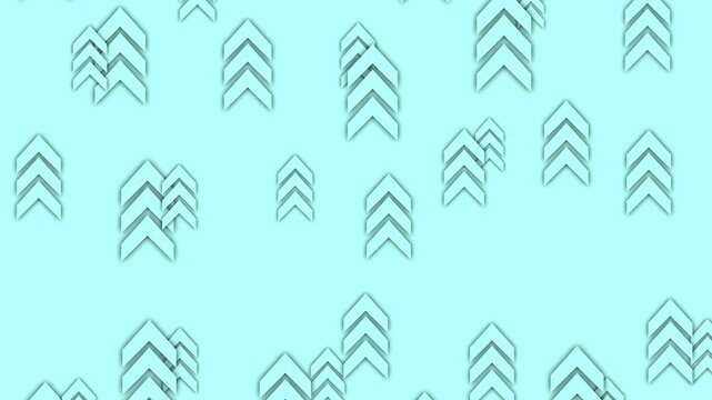 Chevron arrows scattered clean minimal seamless pattern with plenty of copy space background animation