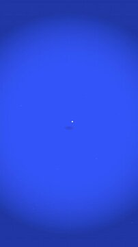 Pulsing White Checkmark Icon Loop on Blue Background