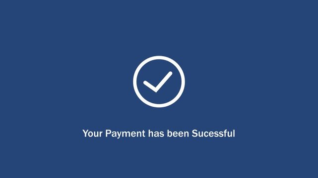 Animated payment success confirmation screen featuring a minimalist checkmark and smooth loading transition for e-commerce checkout processes, digital banking interfaces, and mobile application ui
