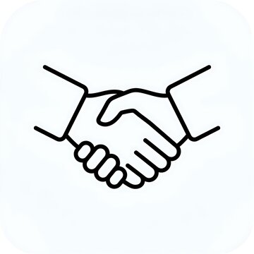 Two hands shaking in a firm handshake