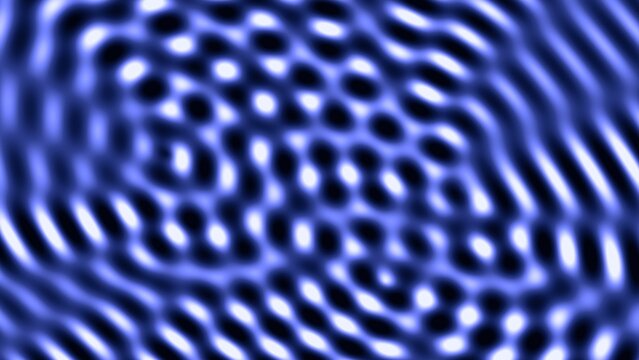 Abstract blue wave interference pattern representing physics energy sound frequency and modern