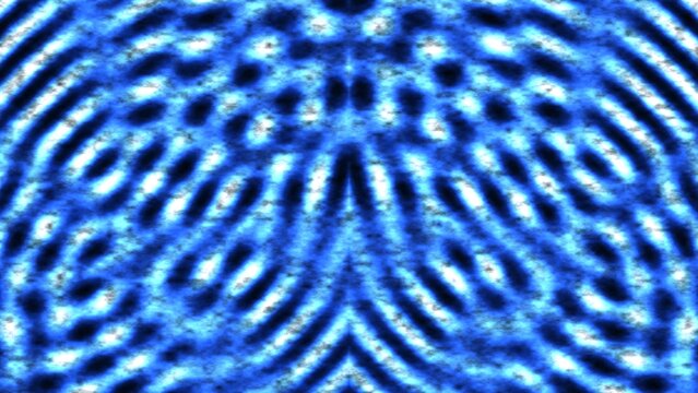 Abstract blue wave interference pattern background with glowing light ripples and energy texture