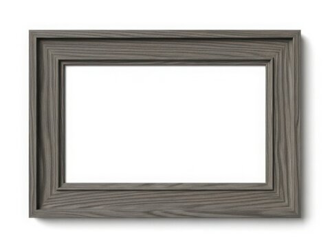 Minimalist empty picture frame with border