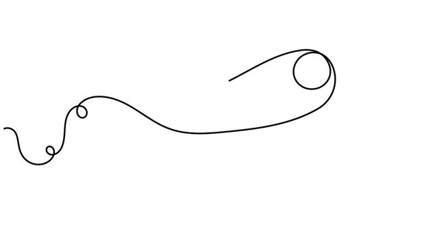 Human reproductive system and penis icon sign continuous one line drawing moving on white background minimalist single art male anatomy organ symbol animation video