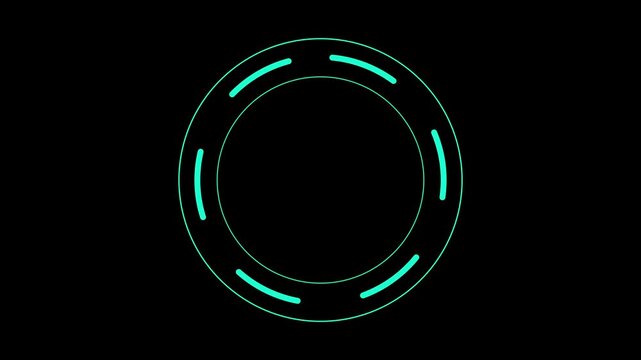 Concept Technology, Elements for HUD, Technology background, Futuristic user interface. 4K video animation.