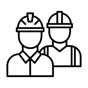 Construction Worker Team Icon