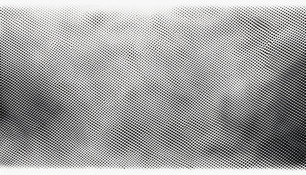 halftone abstract texture overlay with black dots on white background for retro graphic design or vintage print effect