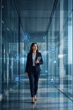 Compliance Officer Walking Through AI Regulatory Checkpoints