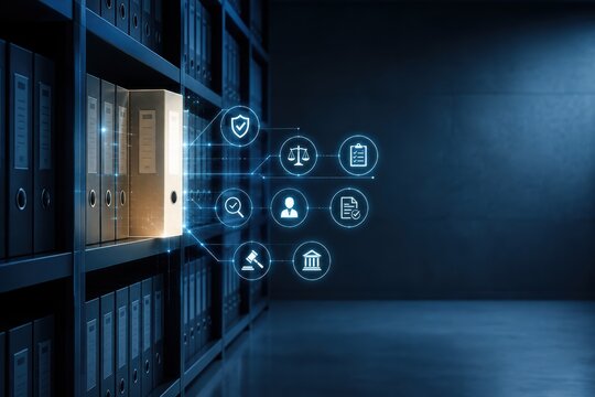 Secure Contract Archive With AI Regulatory Check Network