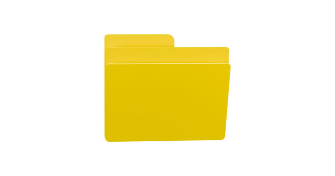 Folder file in a transparent background