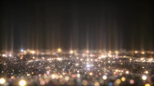 Glitter surface loop with sparkles shimmering gently and reflections glowing softly dreamy