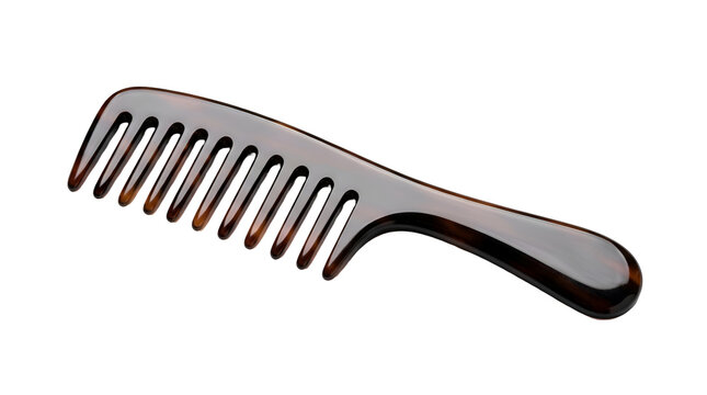 Simple plastic hair comb for grooming and styling hair