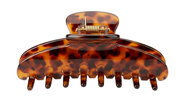Stylish tortoise shell pattern hair claw clip for women