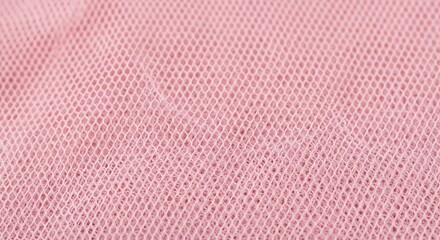 Obraz premium Close-up Macro of Pink Mesh Fabric Texture textile
