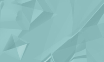 Fototapeta premium Abstract geometric composition with light blue polyhedral shapes and smooth.