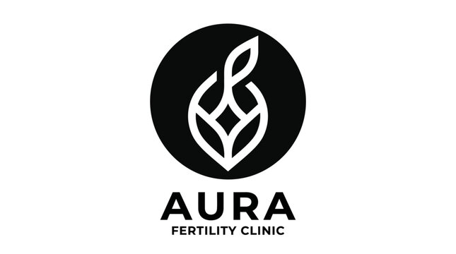 Aura Fertility Clinic Logo Design.