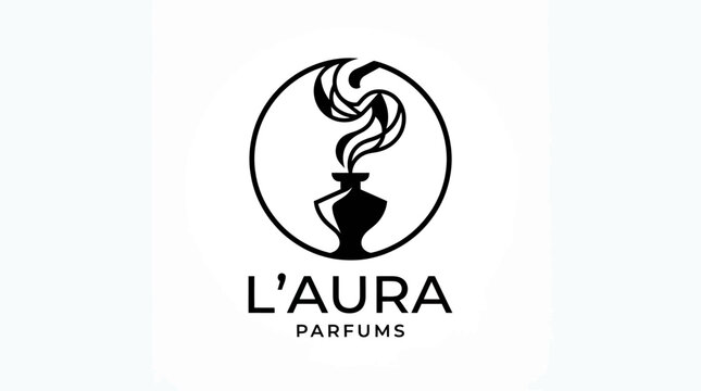 Elegant Perfume Brand Logo Design.