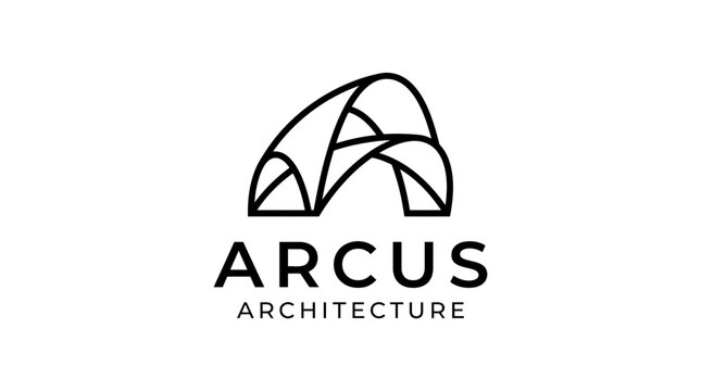 Modern Arcus Architecture Logo Design.