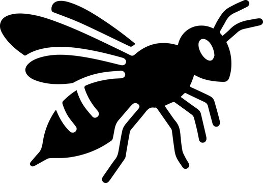 Silhouette Bees Flying Around Honeycomb With Natural Honey Concept