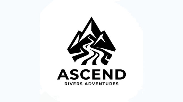 Modern logo design for outdoor adventure company.